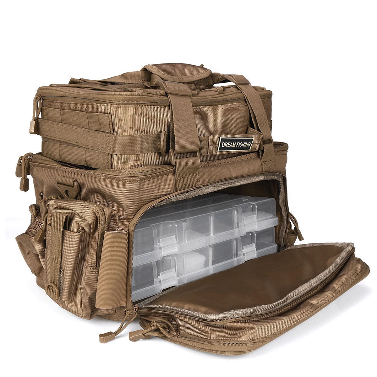 Fishing Tackle Bag Large Storage Waist Shoulder Bags Waterproof