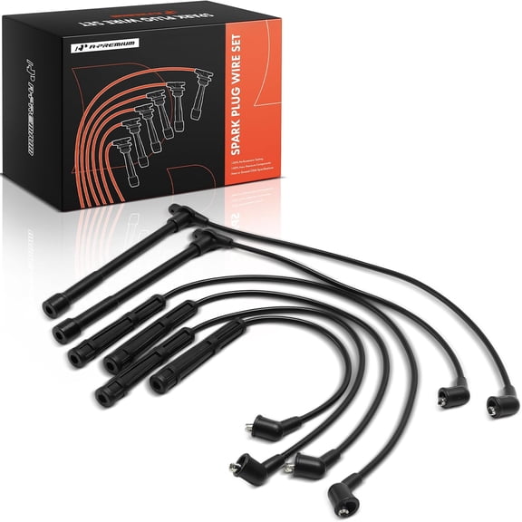 A-Premium 6PCS Spark Plug Wires Compatible with Nissan Frontier 1999-2004, Pathfinder 1996-2000, Xterra 2000-2004 & Infiniti QX4 1997-2000, 3.3L