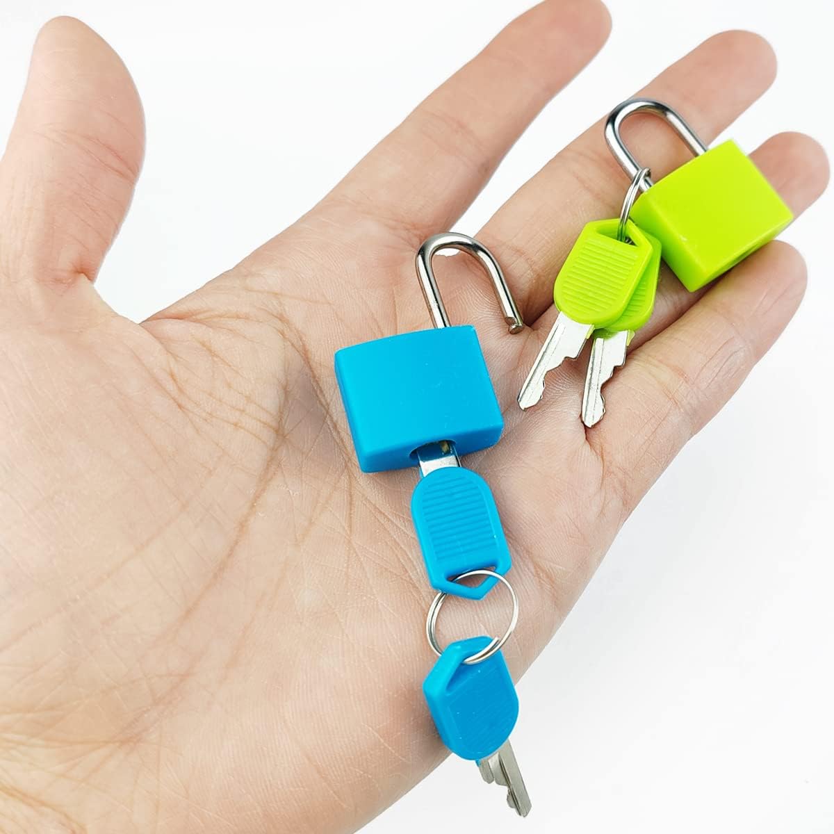 RONYOUNG Mini Keyed Padlock, 10-Pack Multicolor photo 4