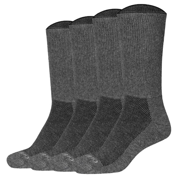 Calcetines Camano unisex, paquete de 4 - Calcetines orgánicos para diabéticos, calcetines para diabéticos, lisos Gris oscuro 39-42