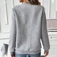thumbnail image 5 of Valueadd Women's Long Sleeve T-shirt Knitted Fabric Sweatshirt Zipper Long Sleeved Womens Top, 5 of 7