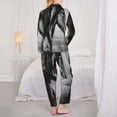 thumbnail image 6 of Goofa Running Horse Printed Women’s 2 Piece Pajama Set Super,Pajamas Women's Long Sleeve Sleepwear Soft Button Down Loungewear Pjs Lounge Set Nightwear-Small, 6 of 9