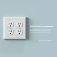 thumbnail image 4 of Duplex Receptacle Tamper-Resistant, 15A 125V Standard Electrical Duplex Wall Outlet, 2 Pole 3 Wire, 5-15R, Self-Grounding, Residential Grade Straight Blade, UL,Glossy White, 10 Pack, 4 of 11