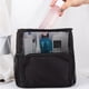 thumbnail image 5 of Neceser de malla para ducha y artículos de aseo | Organizador colgante de secado rápido para baño, gimnasio, viajes y camping | Bolsa portátil con múltiples bolsillos | Negro y gris, 5 of 9