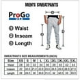 thumbnail image 7 of ProGo Men's Joggers Sweatpants Basic Fleece Marled Jogger Pant Elastic Waist (Medium, Heather Grey), 7 of 7