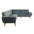 thumbnail image 3 of Newboti Furniture SECTIONAL - 2PC in Black Faux Leather 38775, 3 of 4