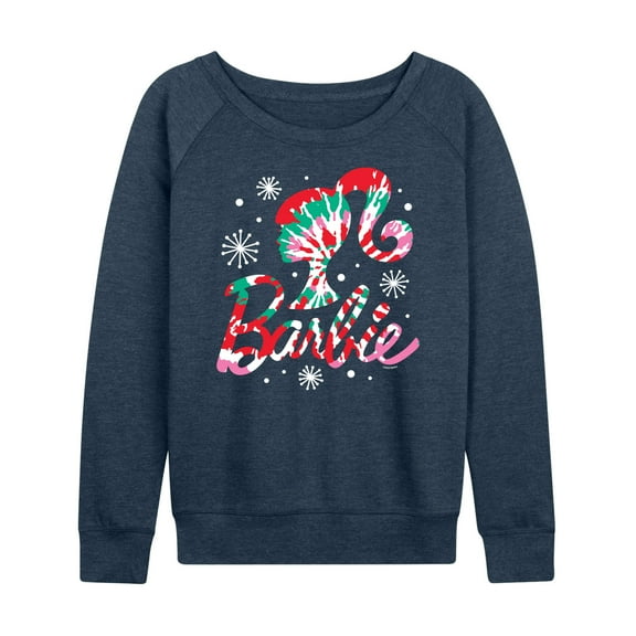 Barbie - Holidays & Christmas - Tie Dye Logo - Women's Lightweight French Terry Long Sleeve Shirt