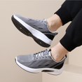 thumbnail image 6 of NOKIO Men's Fashion Sneakers Lightweight Breathable Knit Walking Shoes with Soft Insole and Durab𝗅e Sole, Versatile 𝖫a𝖼e Up Casual Running Shoes for Gym Training Workout, Daily Sport Wear, 6 of 8