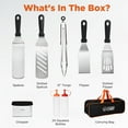 thumbnail image 4 of Commercial Chef 9-Piece Griddle Accessories for Blackstone, BBQ & Flat Top Grill Spatula Kit, 4 of 8