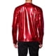thumbnail image 3 of Camisetas de hombre INSPIRE CHIC de cuello redondo de manga larga brillante, L rojo, 3 of 7