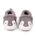 thumbnail image 4 of Toddler Slippers Boys Girls Slip On House Walking Shoes Indoor Outdoor Warm Barefoot Furry Sock Shoes, 4 of 6