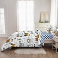 thumbnail image 4 of 4-Pcs Construcción Twin Size Boys Bedding Set, Kids Comforter Set for Teens, 4 of 7