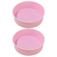 thumbnail image 1 of 2pcs Cake Pan Nonstick Round Cake Pan Silicone Cake Baking Pans Cake Baking Mold, 1 of 4