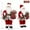12.5" Red, variant on UTEN 12" Santa Claus Christmas Figurine Figure Decoration with Gifts Bag and 2 Bells for Holiday Party Home Decoration