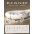 thumbnail image 2 of Set de 3 pares de aretes FIASASO de plata 925 bañados en oro, 2 of 9