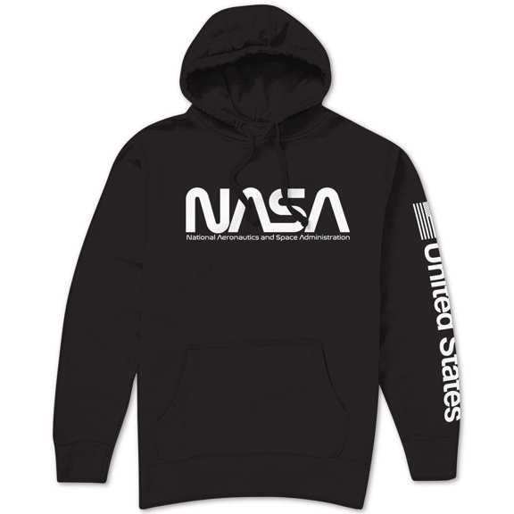 Hybrid NASA Logo Men's Hoodie Black-Small