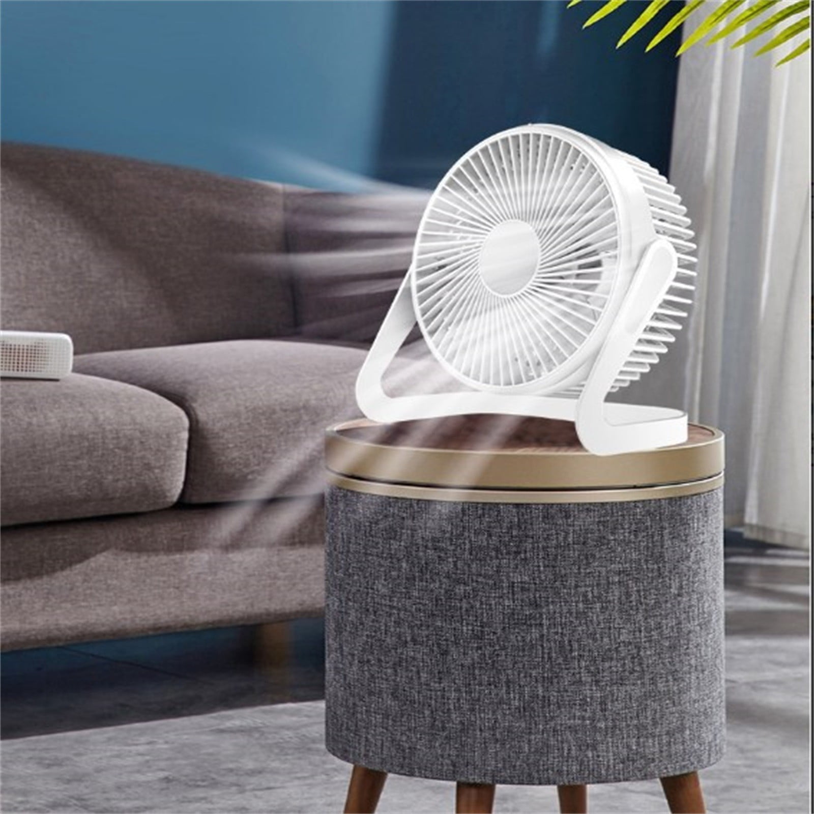 OPPae Desk Fans Small Quiet Desk Fan Rechargeable Home Appliances Clearance! Desktop Portable Small USB Fan Desktop 13 Inch Plug-in Mini Mute Desktop Small Electric Fan for Office Computer Laptop
