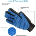 thumbnail image 4 of [Upgrade Version 2PCS Pet Grooming Glove - Gentle Deshedding Brush Glove Massage Tool with Enhanced Five Finger Design - Perfect for Dogs & Cats, Blue, 4 of 5