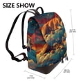 thumbnail image 2 of Logiee Colorful Starry Sky Sleep Dog Print Backpack Purse for Women,Fashion Leather Backpack Purse,Women's Leather Backpack for Work College Travel, 2 of 4
