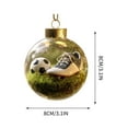 thumbnail image 3 of Eespoir Crystal Glass Ornament, Glass Christmas Tree Ornaments, Micro Scene Sports Holiday Ornaments, Christmas Tree Decoration for Athletes, Fans and Family(G), 3 of 4