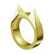 thumbnail image 1 of Mini anillo de defensa de acero inoxidable para hombres y mujeres, herramienta de protección Personal portátil para autodefensa, oreja de gato, anillos de Metal, nuevo, 1 of 5