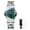 Silvergreen, variant on Men's Analog Quartz Stainless Steel Watch: Calendar Triangle Case Luminous Hands Markers Business Watch for Men,3AM