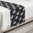 thumbnail image 2 of Fox Bed Runner, Continuous Pattern with Creative Leafy Branches and Sleeping Animal, Decorative Accent Bedding Scarf for Hotels Homes and Guestrooms, Twin, Charcoal Grey Multicolor, by Ambesonne, 2 of 2