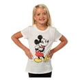 thumbnail image 6 of Mickey Mouse Shirt Girls Cute Mickey Pose Kids Graphic Print Short Sleeve T-Shirt, 6 of 6