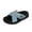 Sky Blue, variant on Sandals for Women 2025 Fashion Metal Buckle Cross Straps Thick Flat Slides Slippers Summer Outdoor Walking Beach Vacation Slippers Black 5