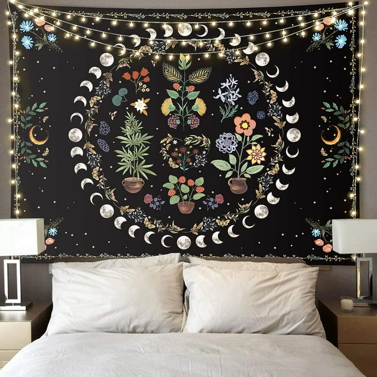 Pentasmile Sea wave Tapestry Black Tapestry Wall Hanging The