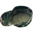 thumbnail image 5 of Vintage Distressed Cadet Army Military Fitted Botton Cap Basic Everyday Castro Radar Hat, 5 of 6