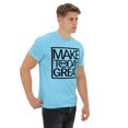 thumbnail image 6 of Unisex classic graphic tee message positivity make today great generated (Sky, 3XL), 6 of 6