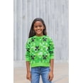 thumbnail image 2 of Minecraft Creeper Little Girls French Terry Pullover Sweatshirt Little Kid to Big Kid, 2 of 5