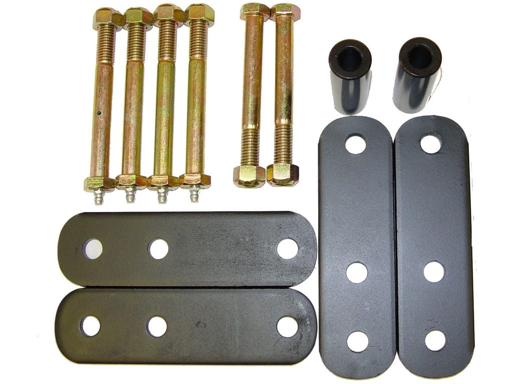 Rugged Ridge 18265.02 Suspension Leaf Spring Shackle Kit, Greaseable; 55-75 Jeep CJ