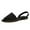 Black, variant on Fesfesfes White Flats Women's Summer New Buckle Peep-Toe Sandals Color Flat Shoes 7.5(40)