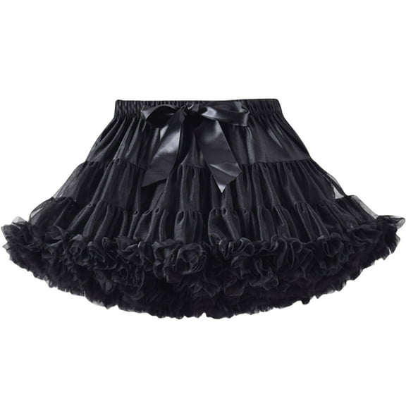EHRWE Women's Skirt Ladies Classic Solid Color Dancing Tutu Skirt Tutu Skirt Festival Party Skirt