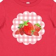 thumbnail image 4 of Inktastic Strawberries on Checkered Background Boys or Girls Baby T-Shirt, 4 of 5