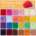 thumbnail image 4 of Needle Felting Kit, 24 Colors Wool Roving Felting, Complete Needle Felting, 4 of 4