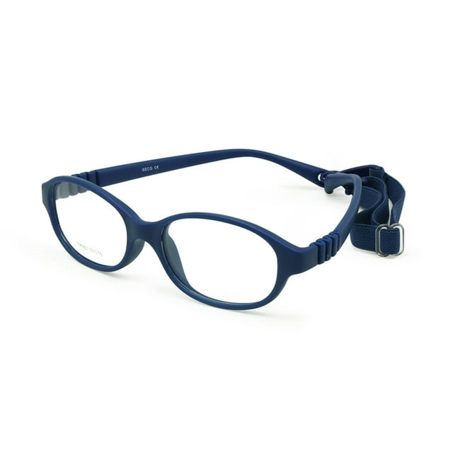 Montura de gafas ópticas para niños y niñas, de una sola pieza, sin tornillos, flexibles, tamaño 50/16, de 8 a 10 años