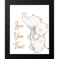 thumbnail image 2 of Diannart 15x18 Black Modern Framed Museum Art Print Titled - Love You Tons, 2 of 5