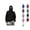 Black, variant on Balaclava Hoodie for Boys Girls Ninja Hoodies Mask Baggy Harajuku Sweatshirt Pockets Streetwear Sportswear Set