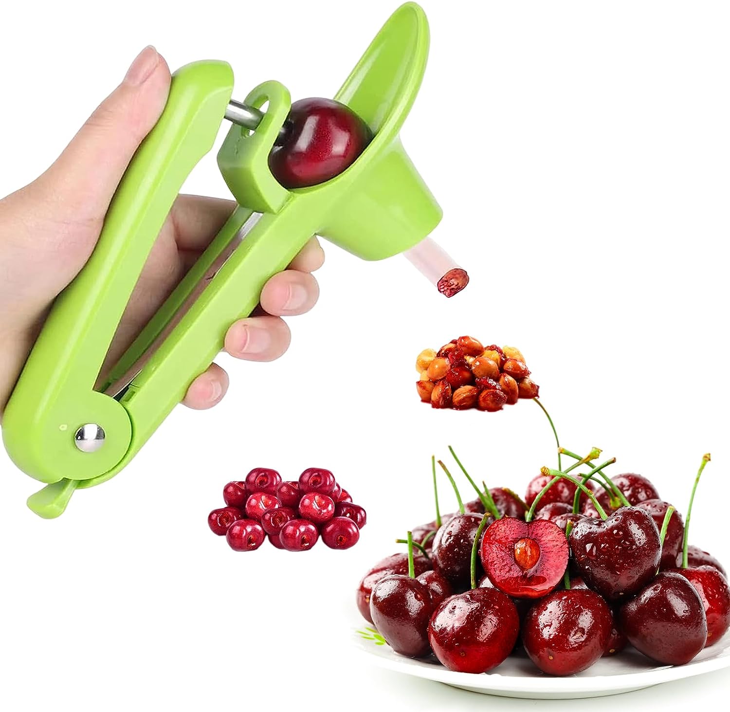 Cherry Pitter HeavyDuty Stainless Steel Olive and Cherry Pitters