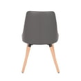 thumbnail image 5 of Porthos Home Dakari Dining Chairs, PU Leather Upholstery, Wooden Legs, 5 of 7
