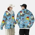 thumbnail image 6 of Sigee Pirate Marine Animals Print UPF50+ Men's Sun Protection Hoodie Shirt SPF UV Shirt Long Sleeve Fishing Outdoor Lightweight, S-3XL, 6 of 9