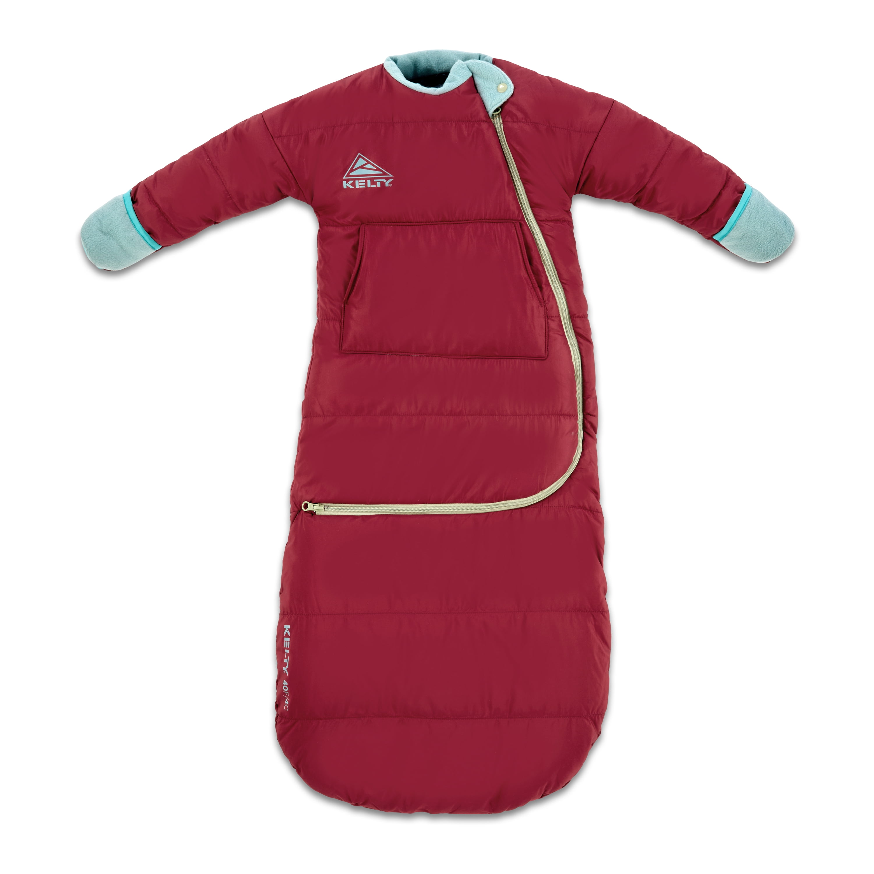 Kelty | Space Cadet 40° Degree Sleeping Bag for Infant 8-24M - Snuggly, Warm, and Cozy Sleeping Bag with Multi-Functional Design for Walking - Tibetan Red