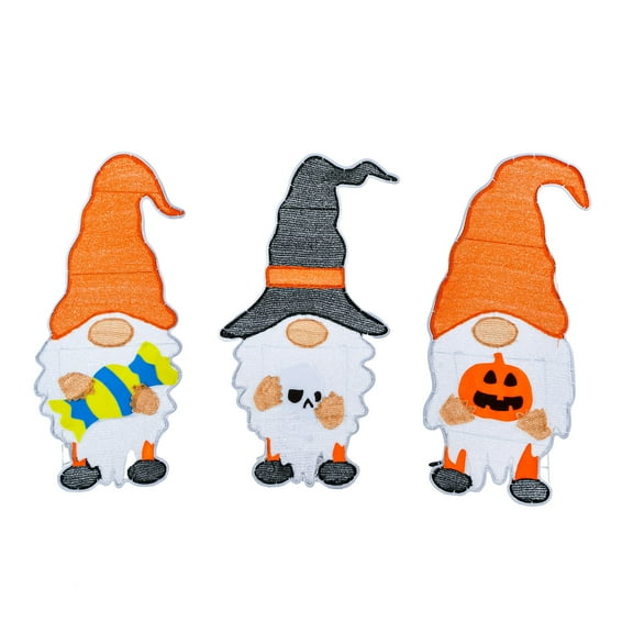 30 in. Halloween Gnome Trio with LED Light Strips