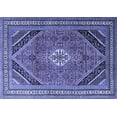 thumbnail image 1 of Ahgly Company Machine Washable Indoor Rectangle Persian Blue Traditional Area Rugs, 3' x 5', 1 of 4