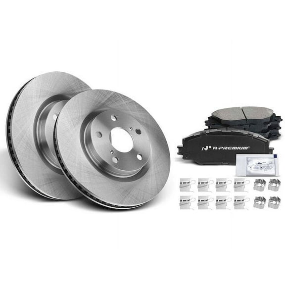 Front Brake Pad and Rotor Kit 6 - Compatible with 2006 - 2018 Toyota RAV4 2007 2008 2009 2010 2011 2012 2013 2014 2015 2016 2017