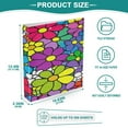 thumbnail image 5 of Colorful Floral Explosion 12.4x10.6in PVC Round Ring Binders, 2-Pack, D-Ring 3-Hole, Metal Clip, 5 of 10