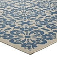 thumbnail image 4 of Modway Ariana 108x143.5" Floral Trellis Polypropylene Area Rug in Blue/Beige, 4 of 9